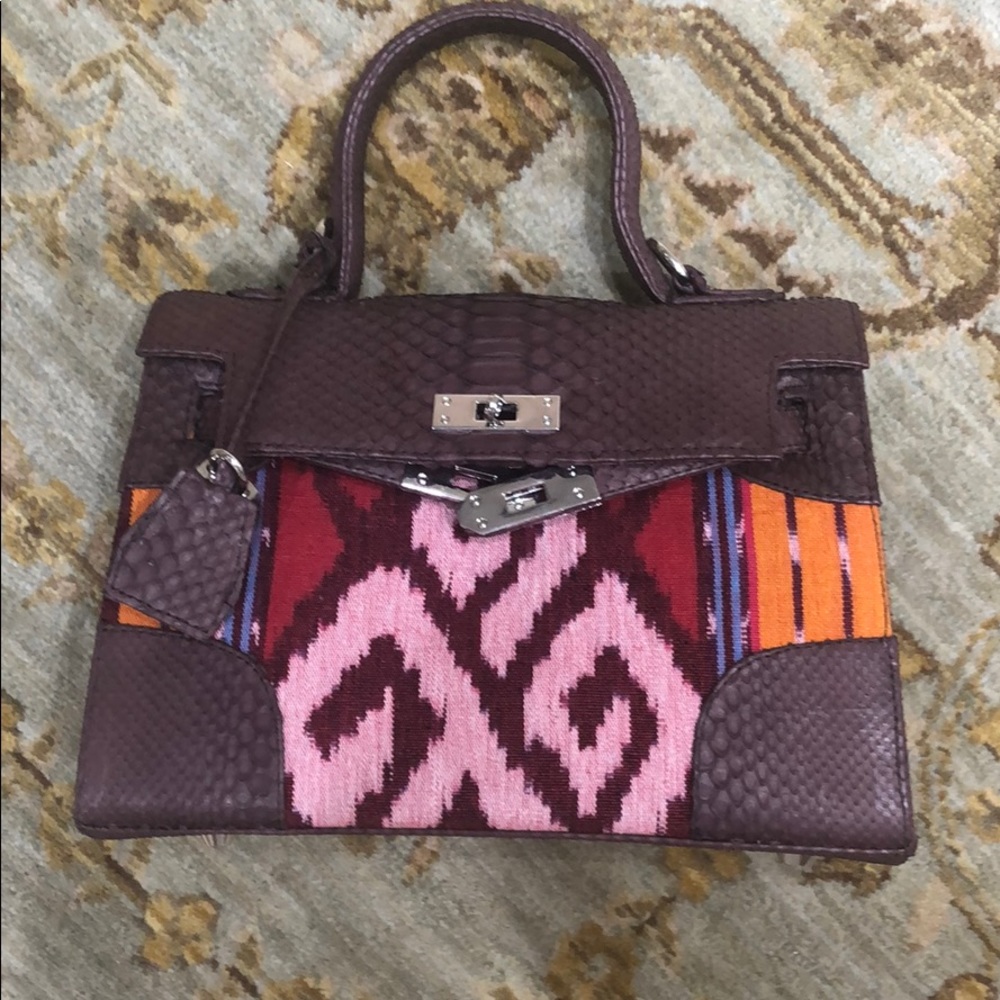 Genuine Python skin handbag